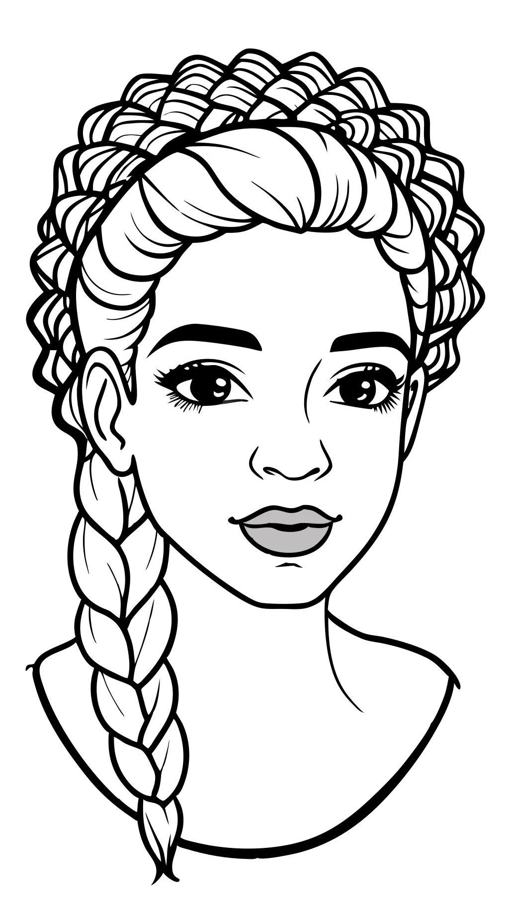 coloring pages of hair